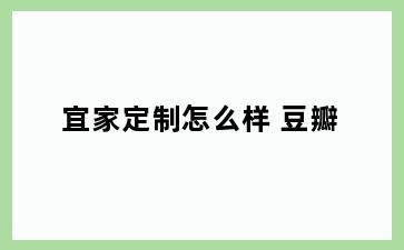 宜家定制怎么样 豆瓣